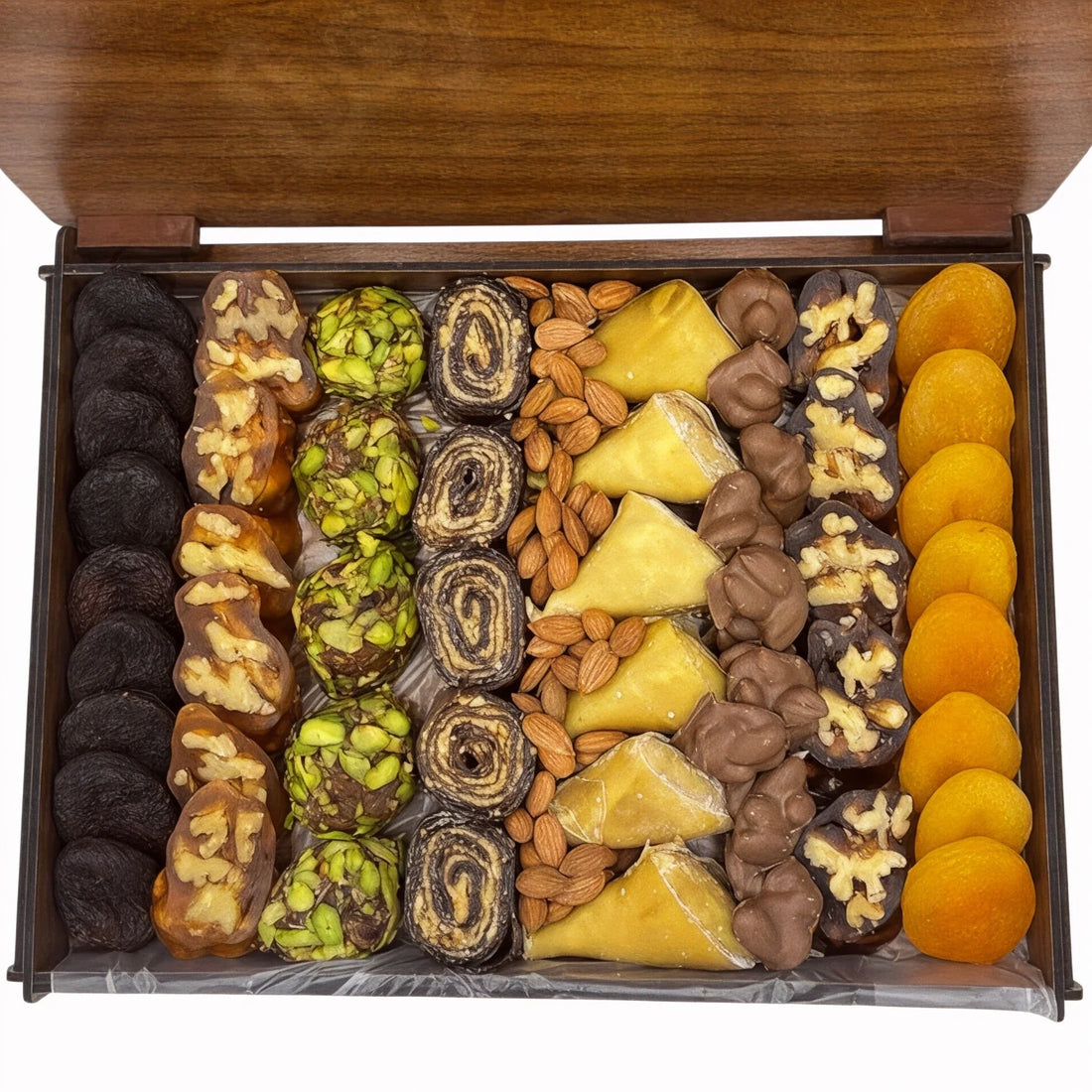 Ahşap Kutulu Hediyelik Kayısı Paketi No:4 (1100–1250 g)